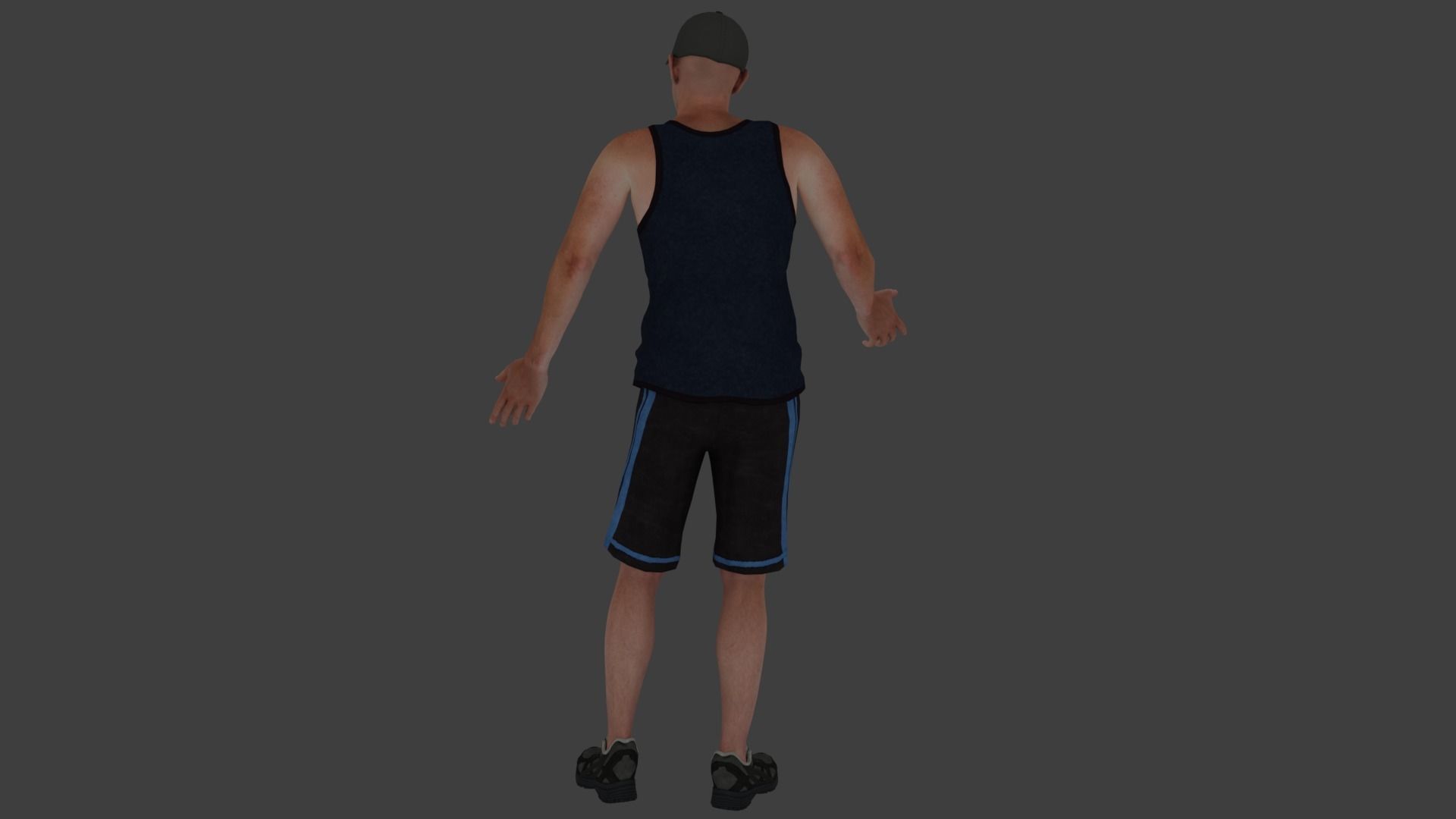 Rigged Male Character 18 3D model_19