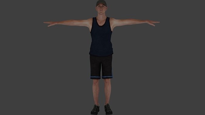 Rigged Male Character 18 3D model