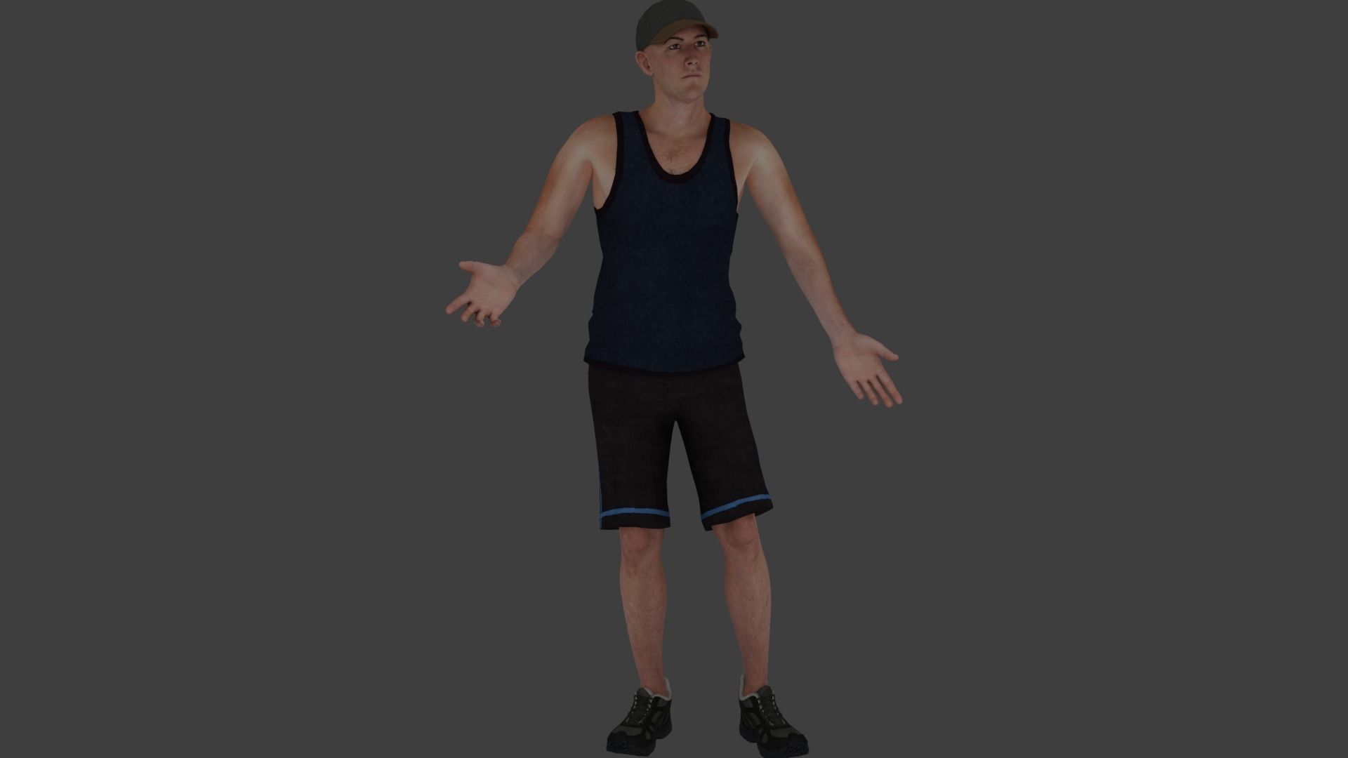 Rigged Male Character 18 3D model_18