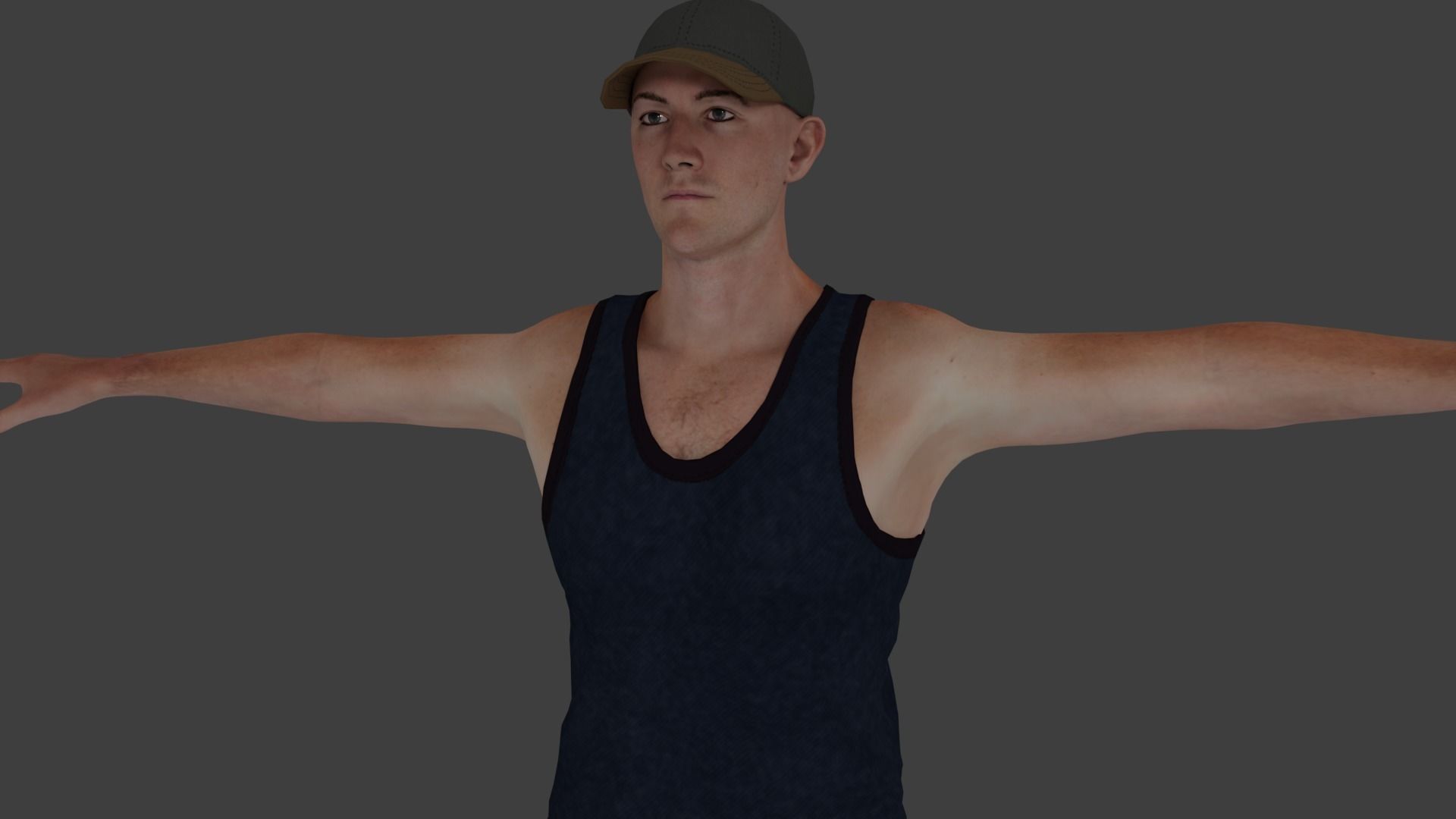 Rigged Male Character 18 3D model_12