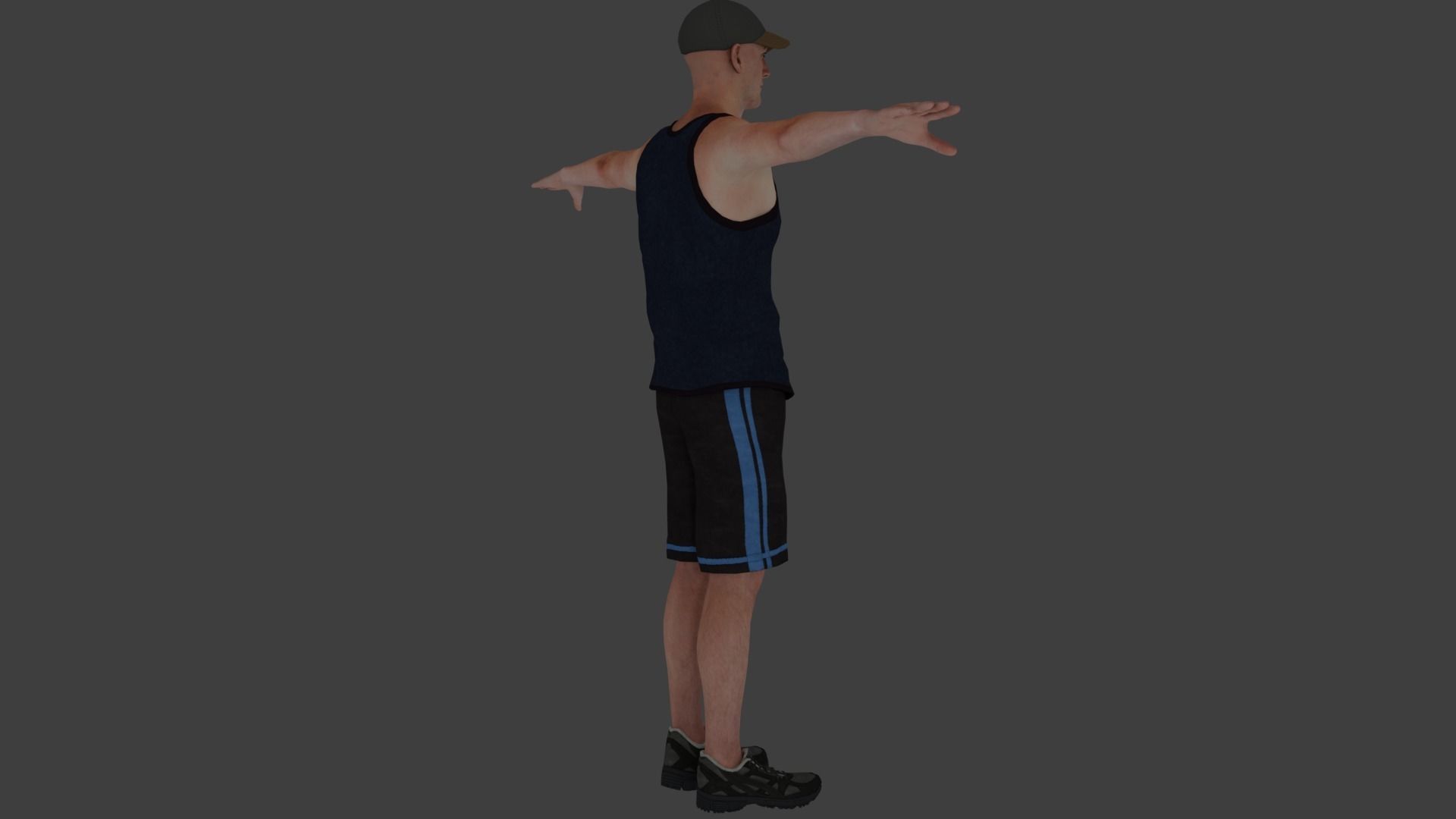 Rigged Male Character 18 3D model_4