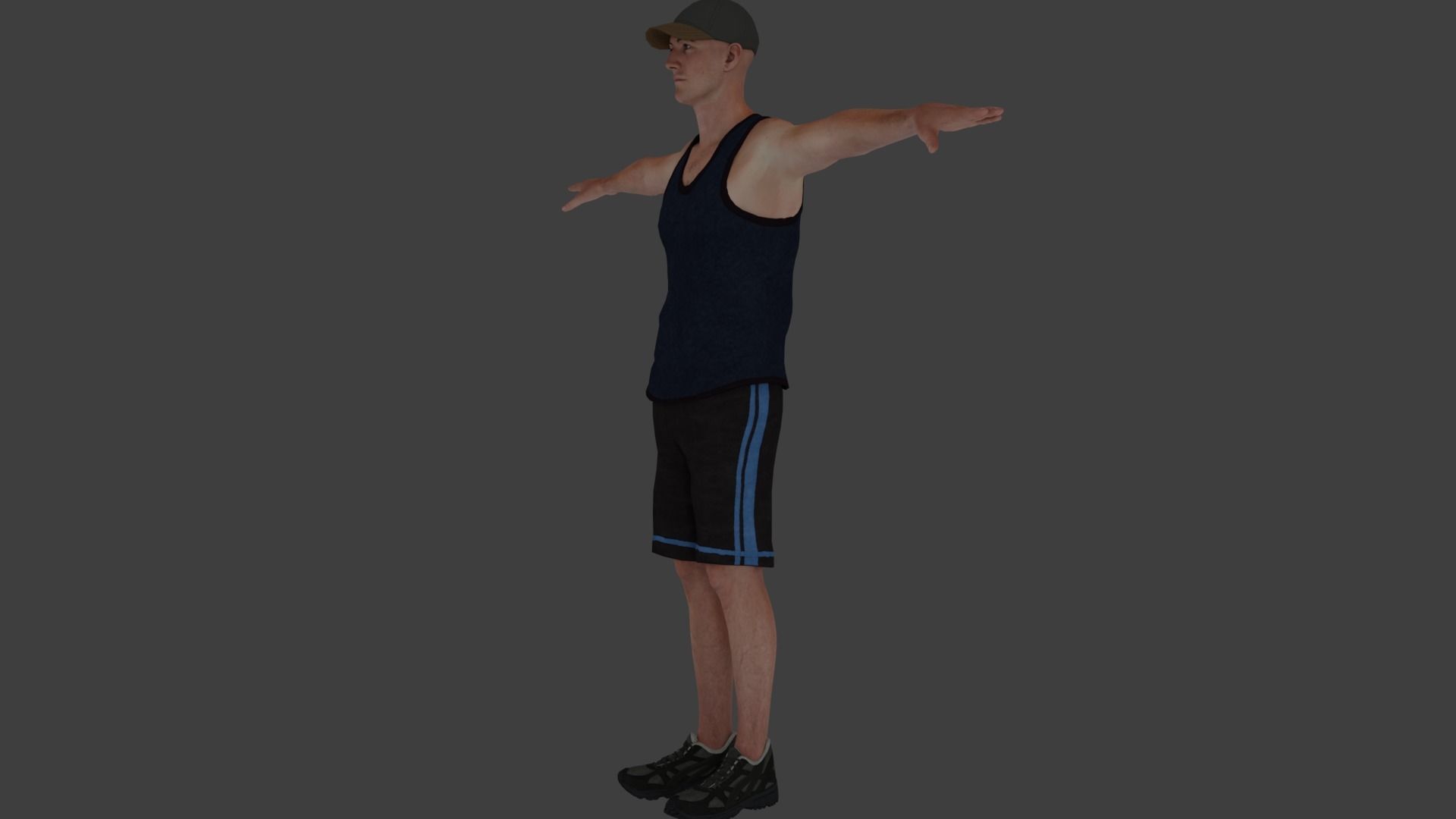 Rigged Male Character 18 3D model_10