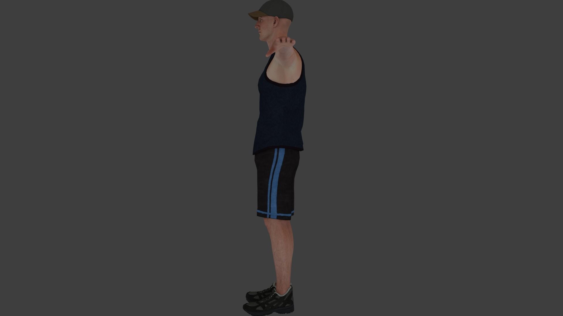 Rigged Male Character 18 3D model_9