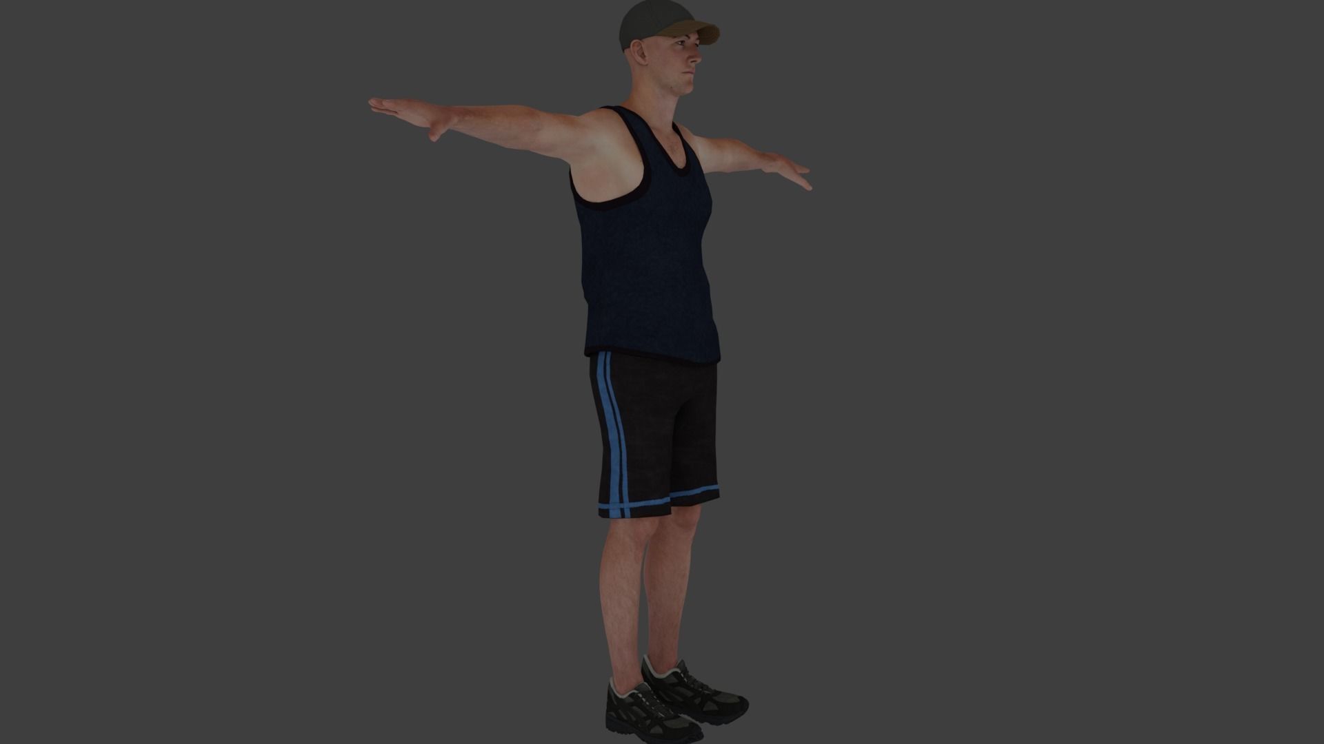 Rigged Male Character 18 3D model_2