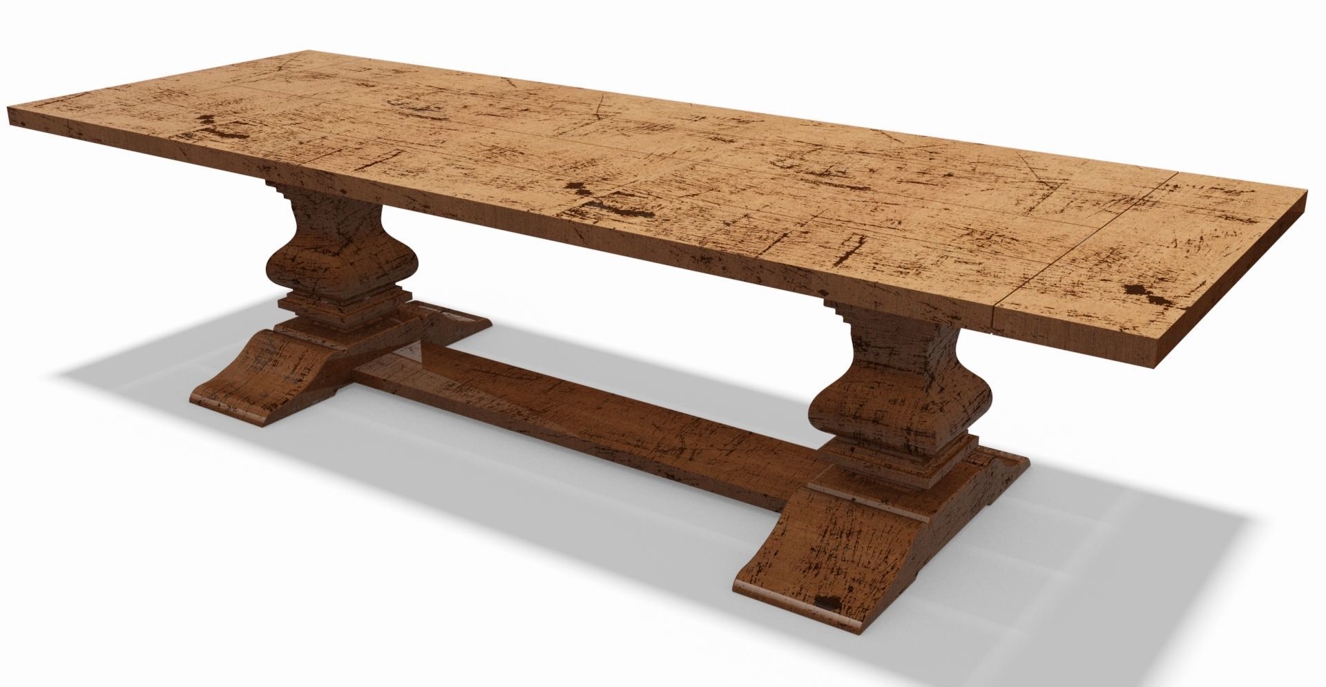 Communal Table 3D model_1