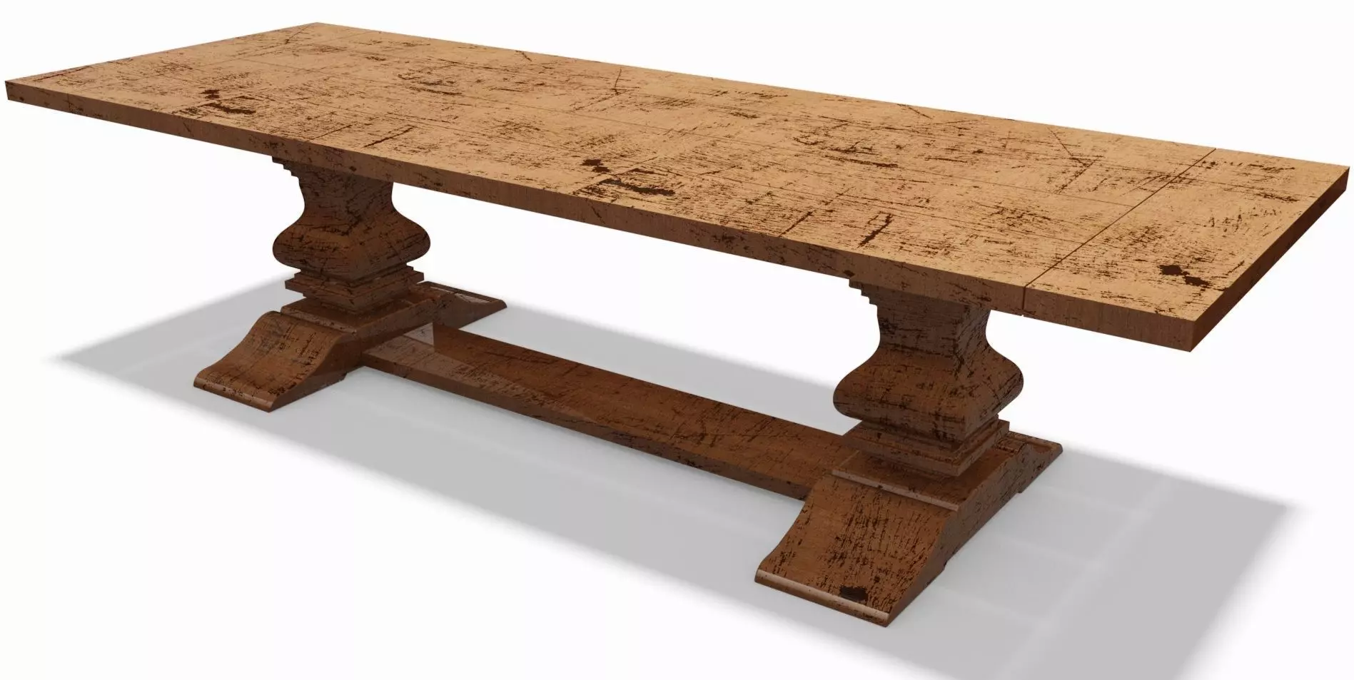 Communal Table 3D model_0