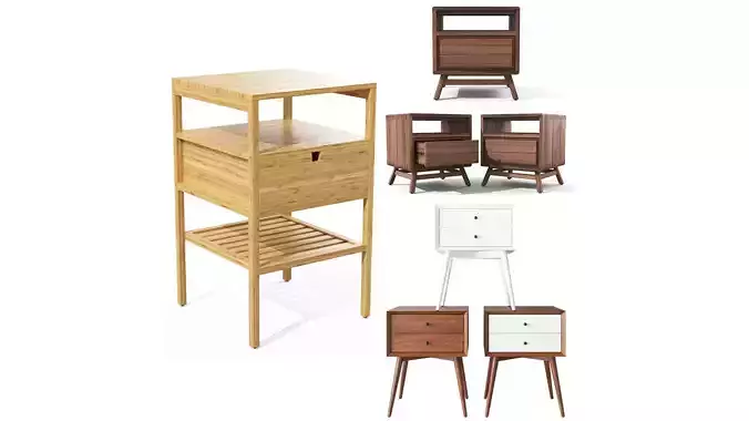 Bedside Table Timber Collection  