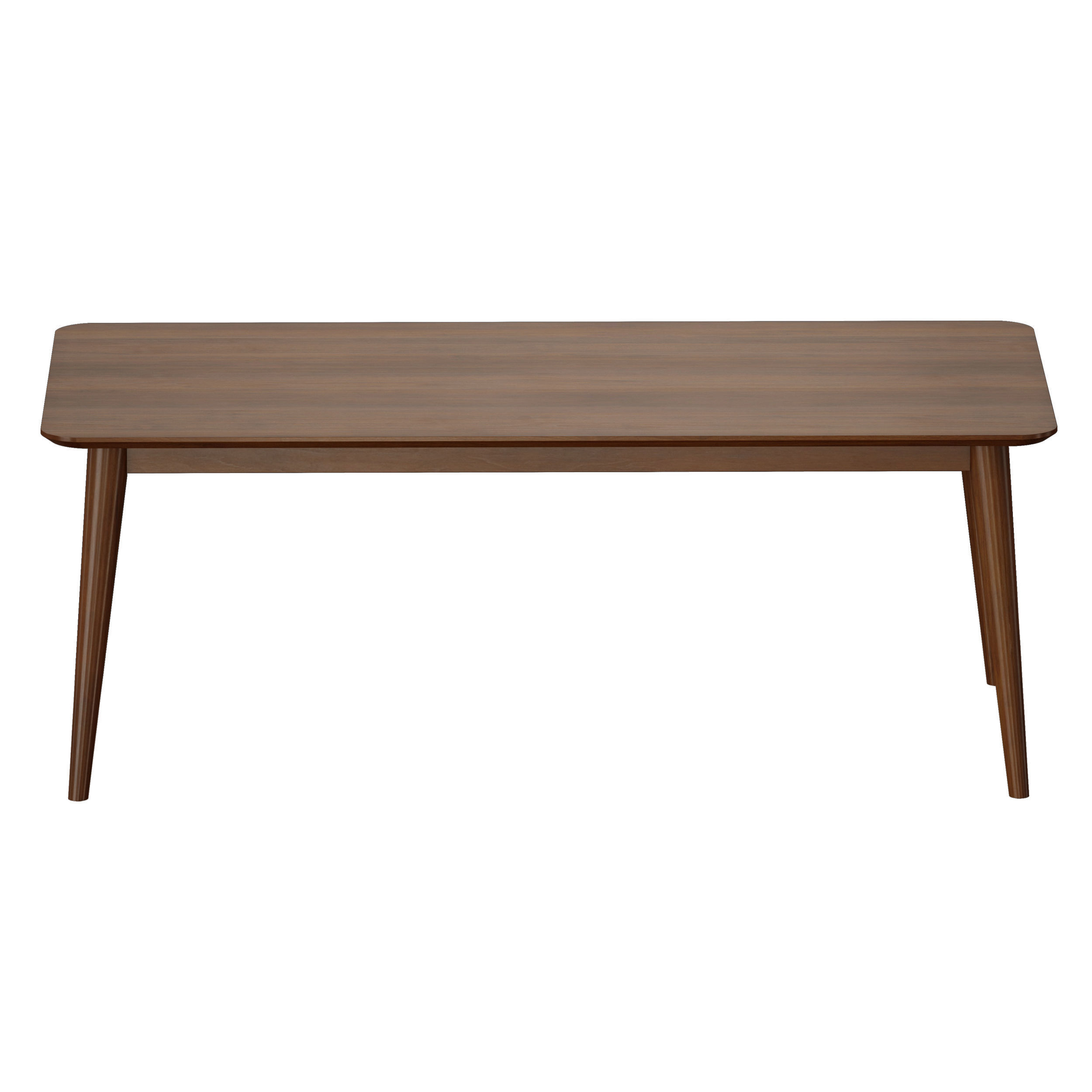 Tate Walnut Extendable Midcentury Dining Table Crate and Barrel Low-poly 3D model_5