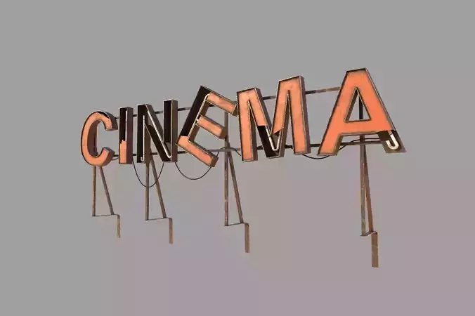 Old Cinema Sign 