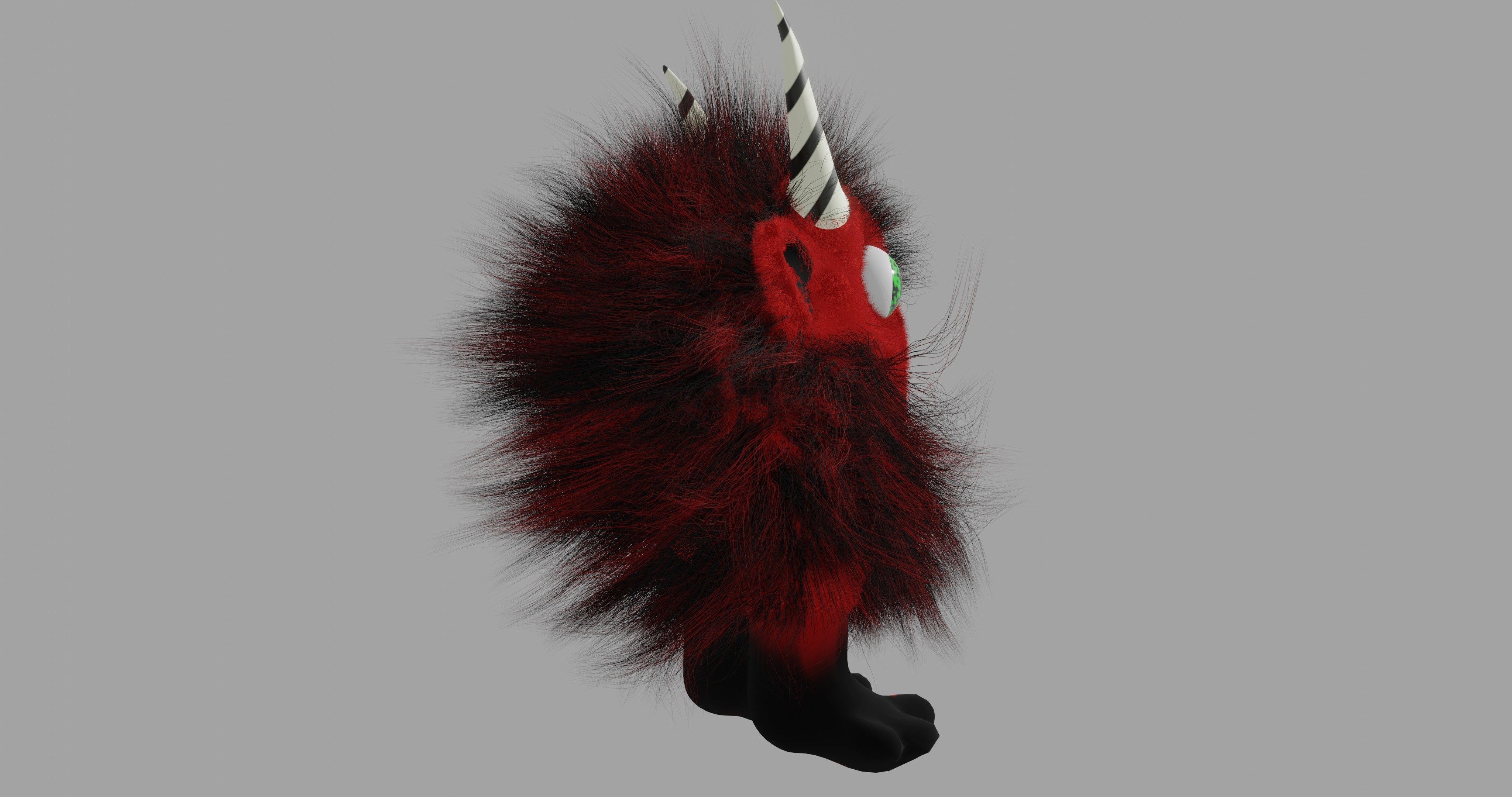 Ruffy lily Devil Low-poly 3D model_6