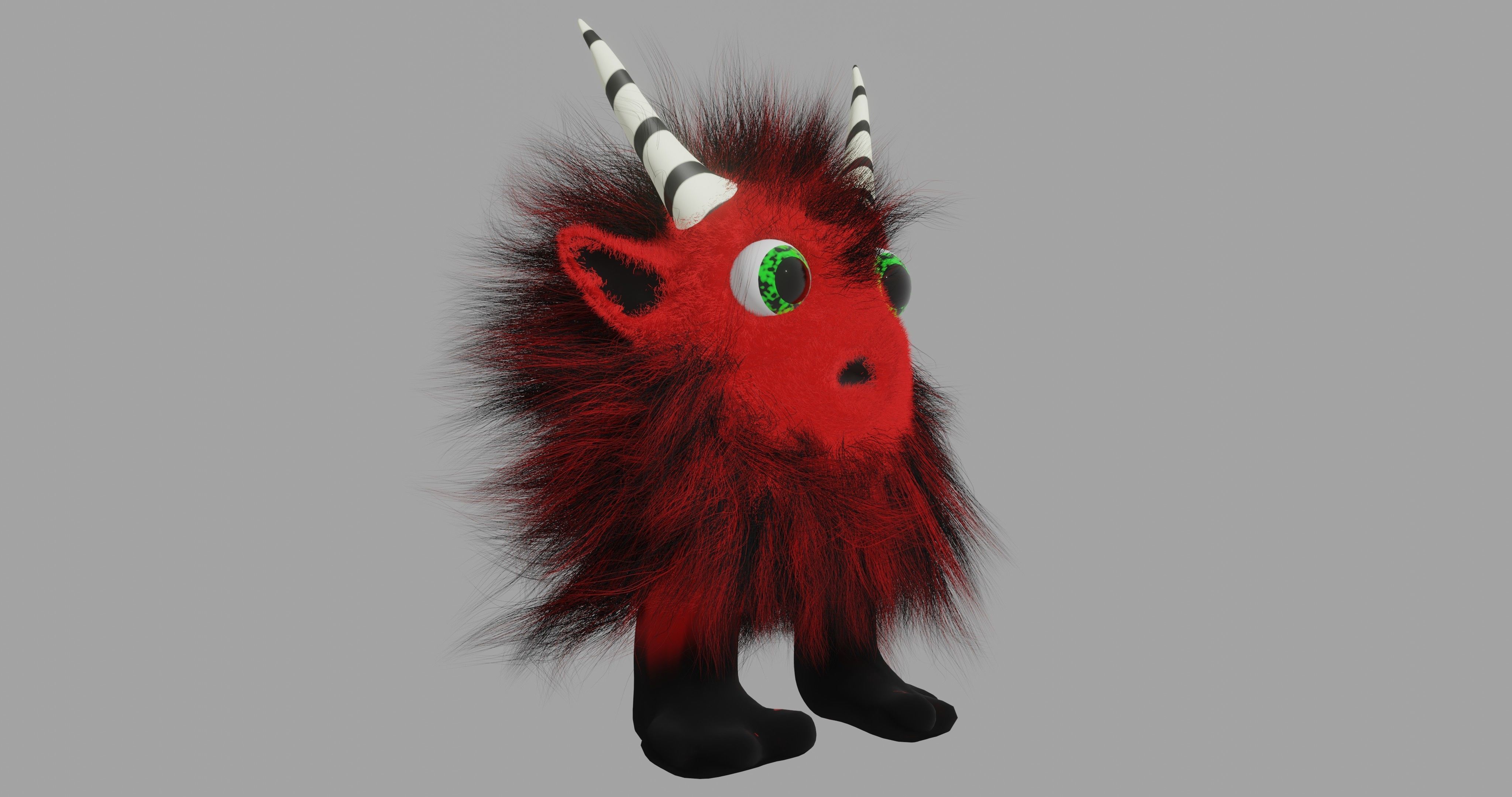 Ruffy lily Devil Low-poly 3D model_8