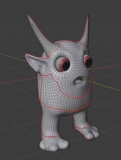 Ruffy lily Devil Low-poly 3D model_15