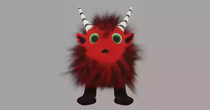 Ruffy lily Devil Low-poly 3D model