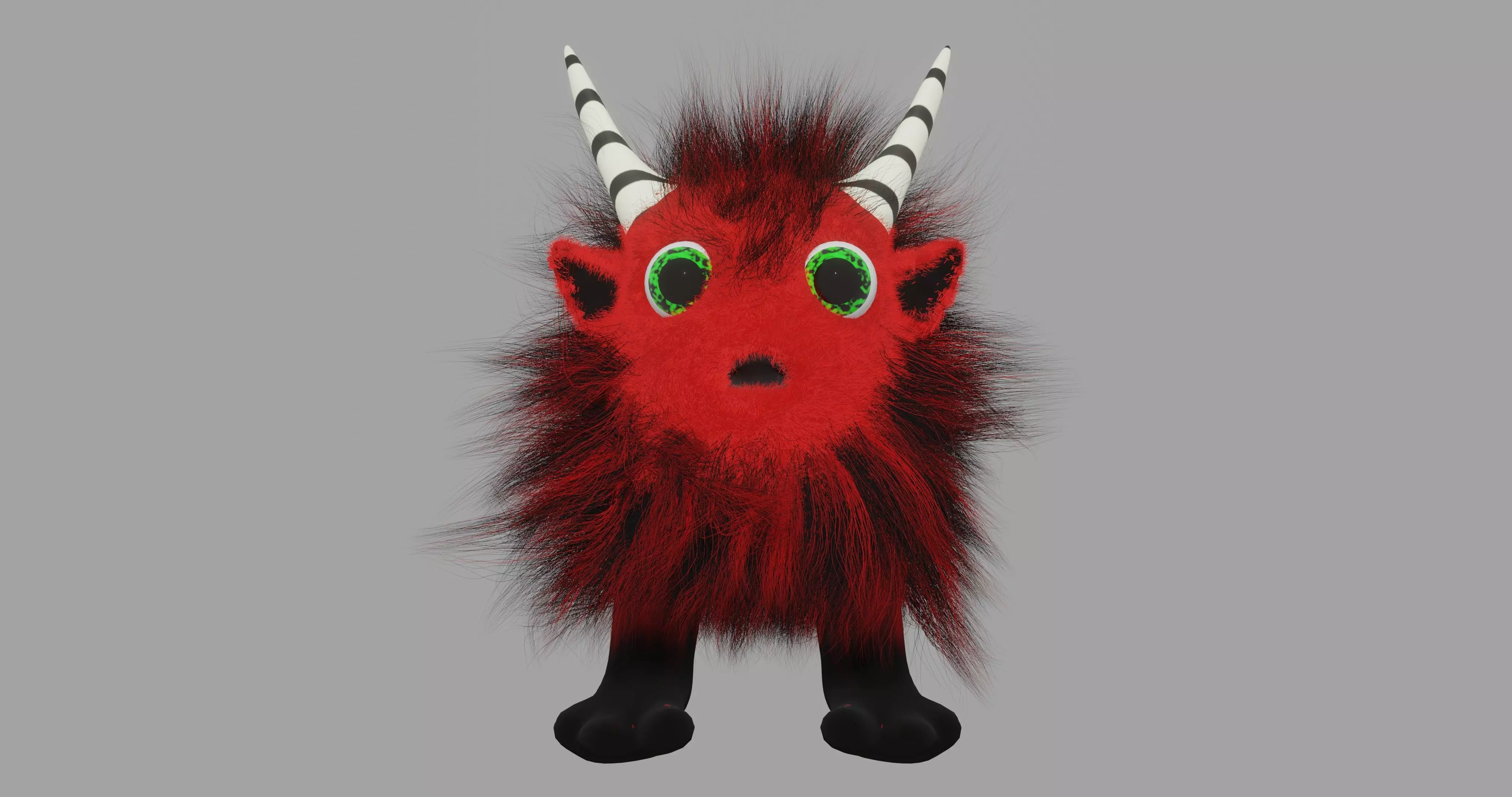 Ruffy lily Devil Low-poly 3D model_0