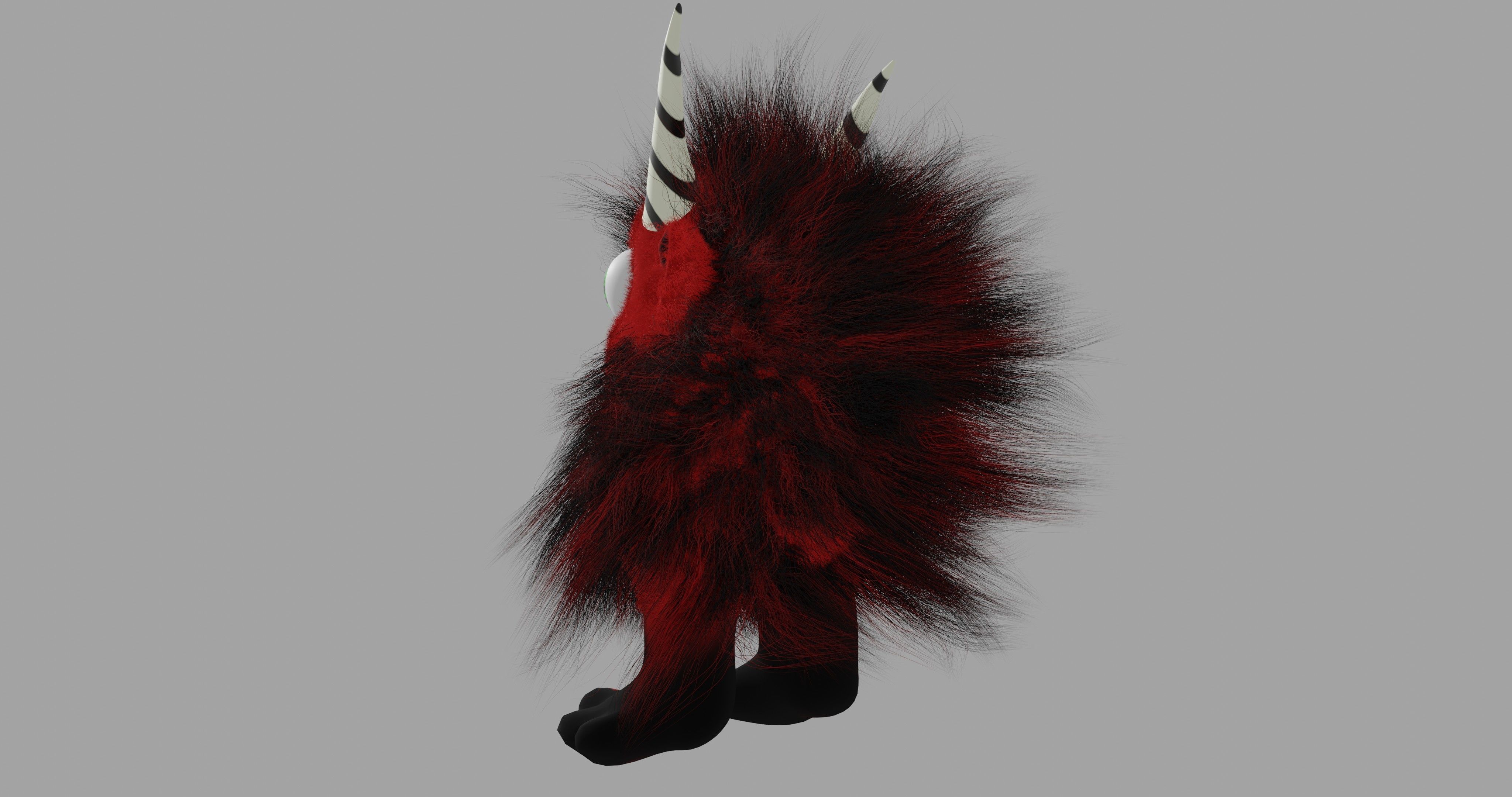 Ruffy lily Devil Low-poly 3D model_4