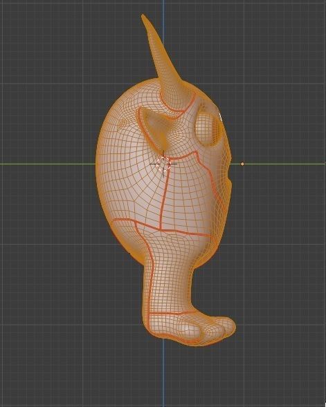 Ruffy lily Devil Low-poly 3D model_12