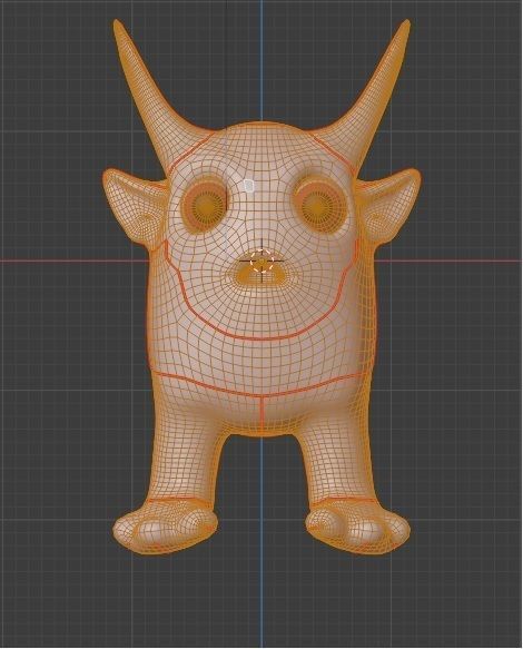 Ruffy lily Devil Low-poly 3D model_9