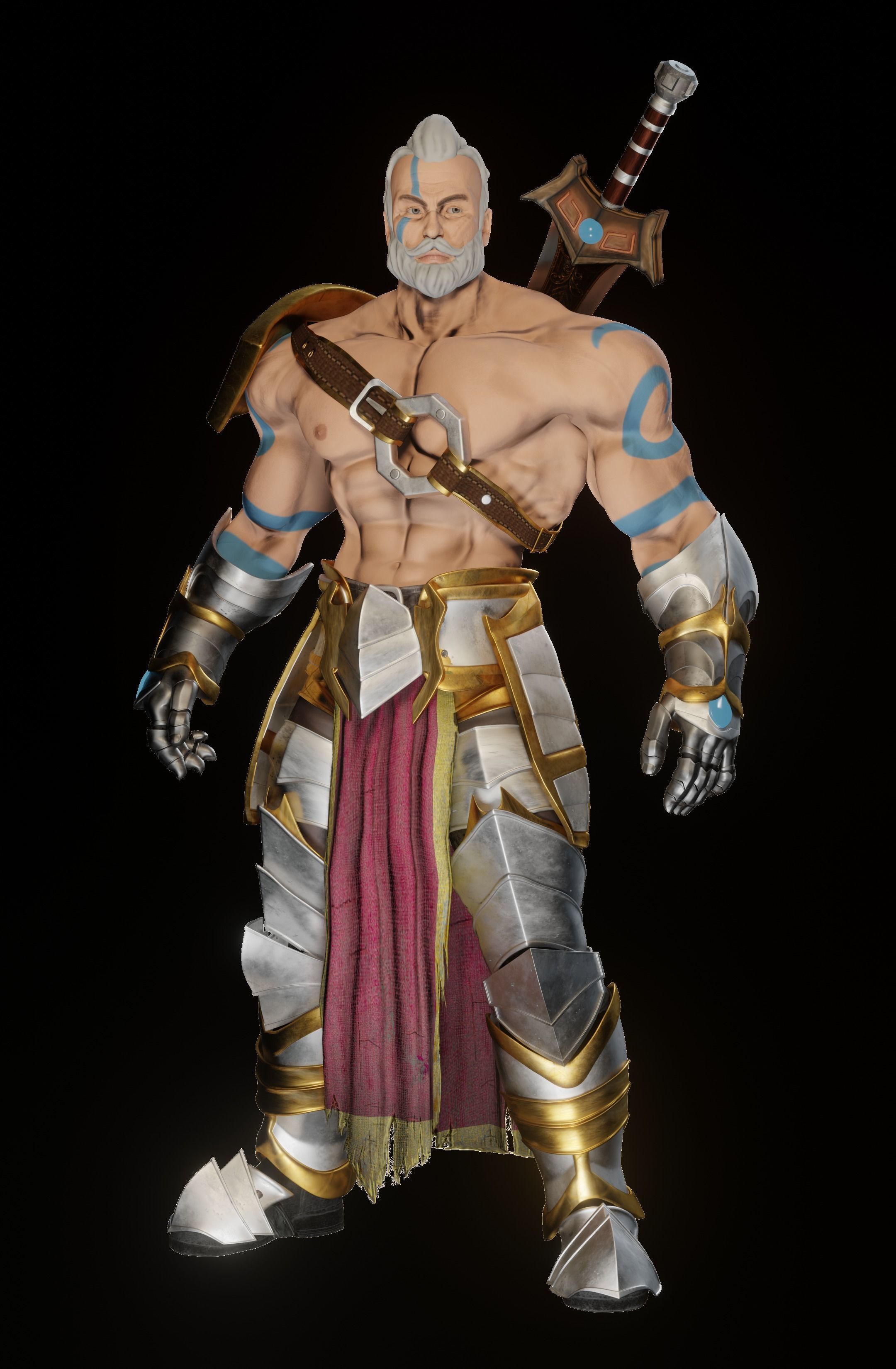 Lost Warrior Free 3D model_11