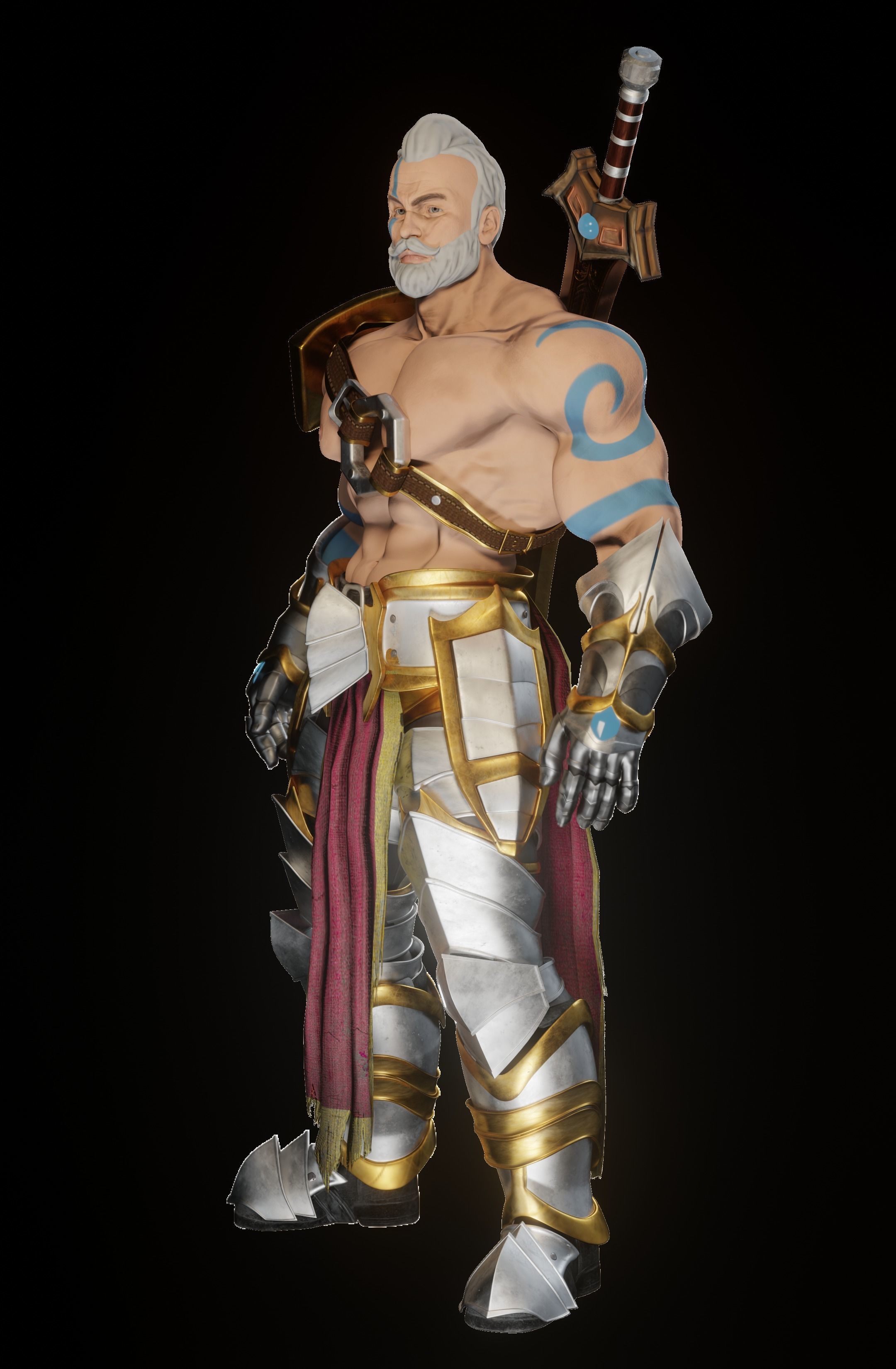 Lost Warrior Free 3D model_12