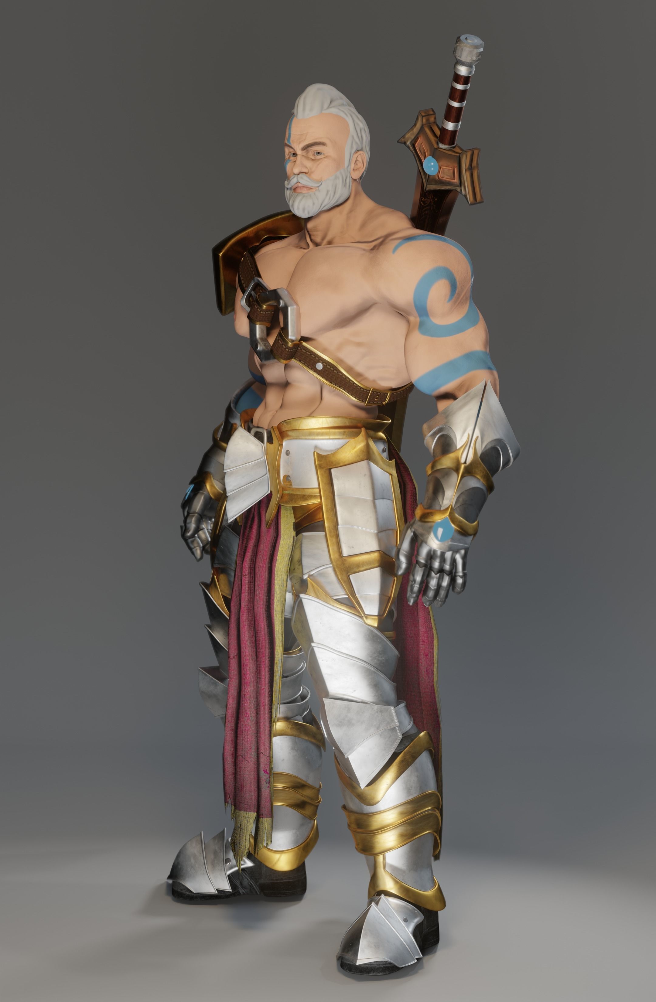 Lost Warrior Free 3D model_3
