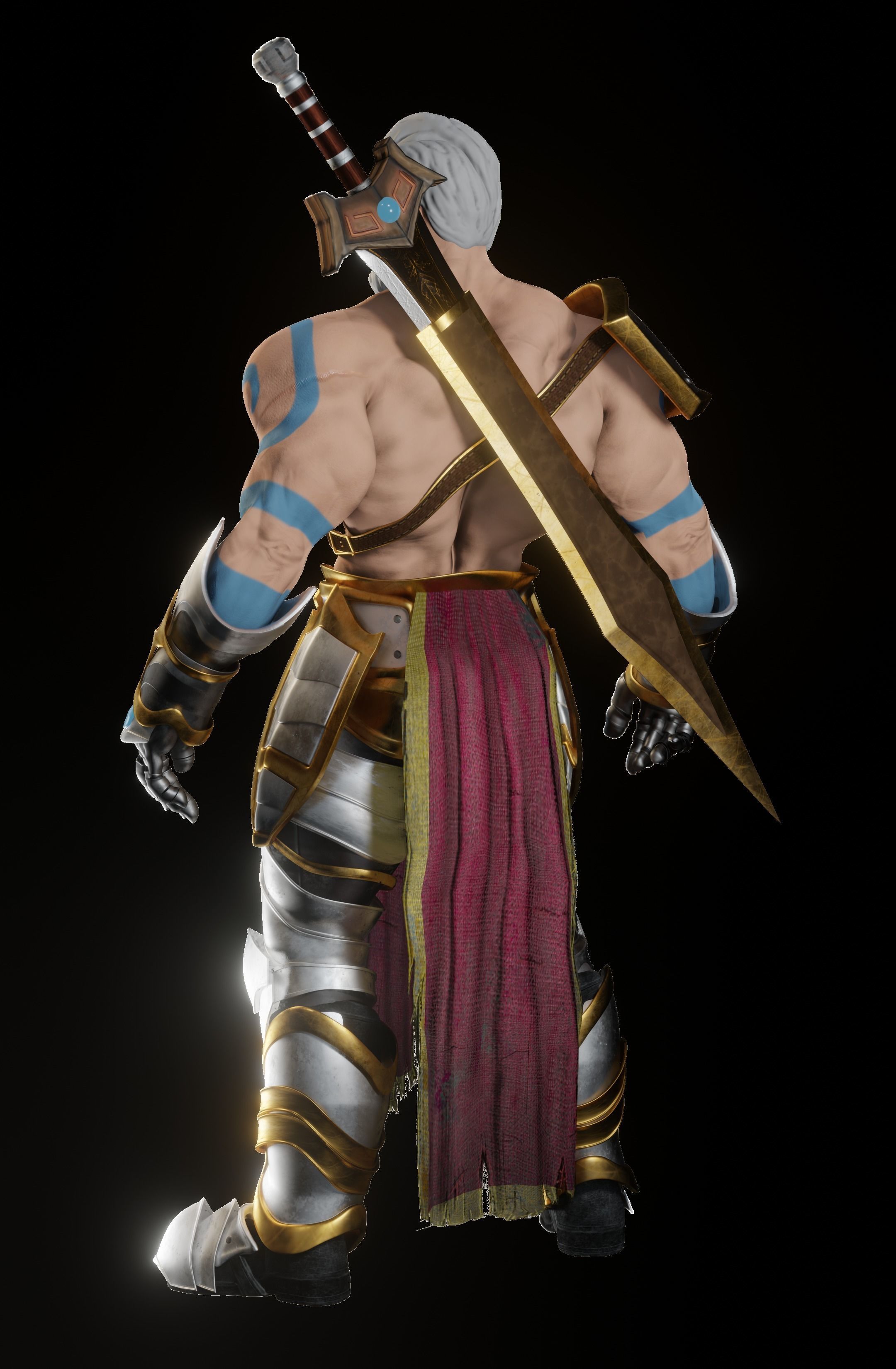 Lost Warrior Free 3D model_13