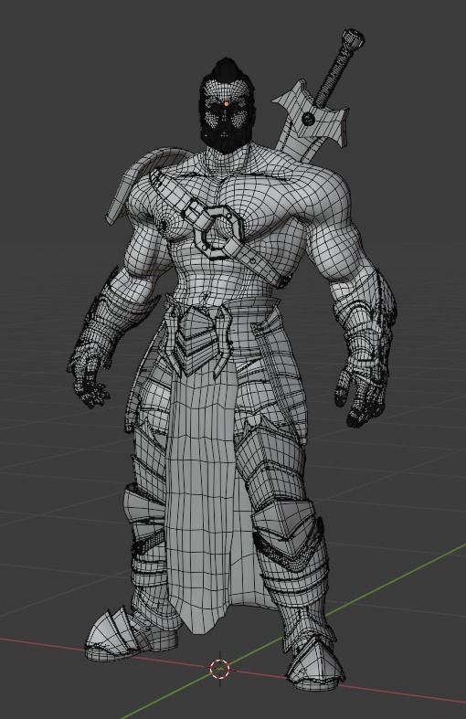 Lost Warrior Free 3D model_22