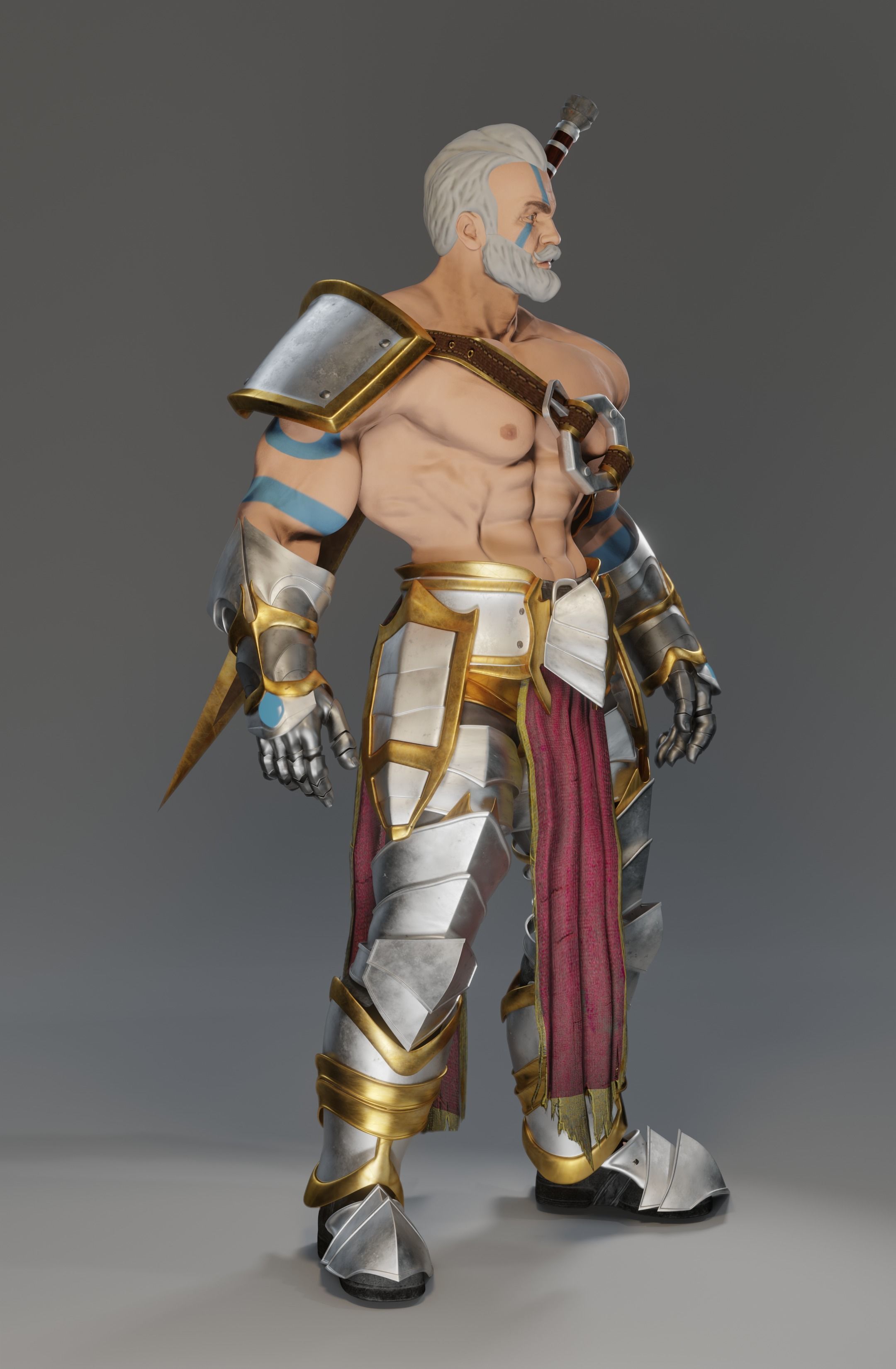 Lost Warrior Free 3D model_5