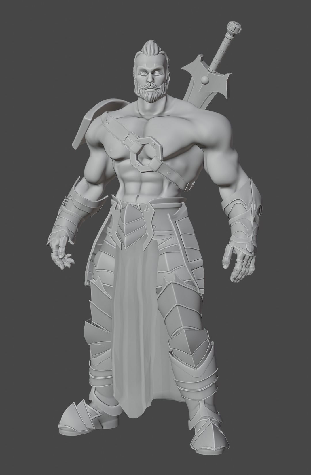 Lost Warrior Free 3D model_9