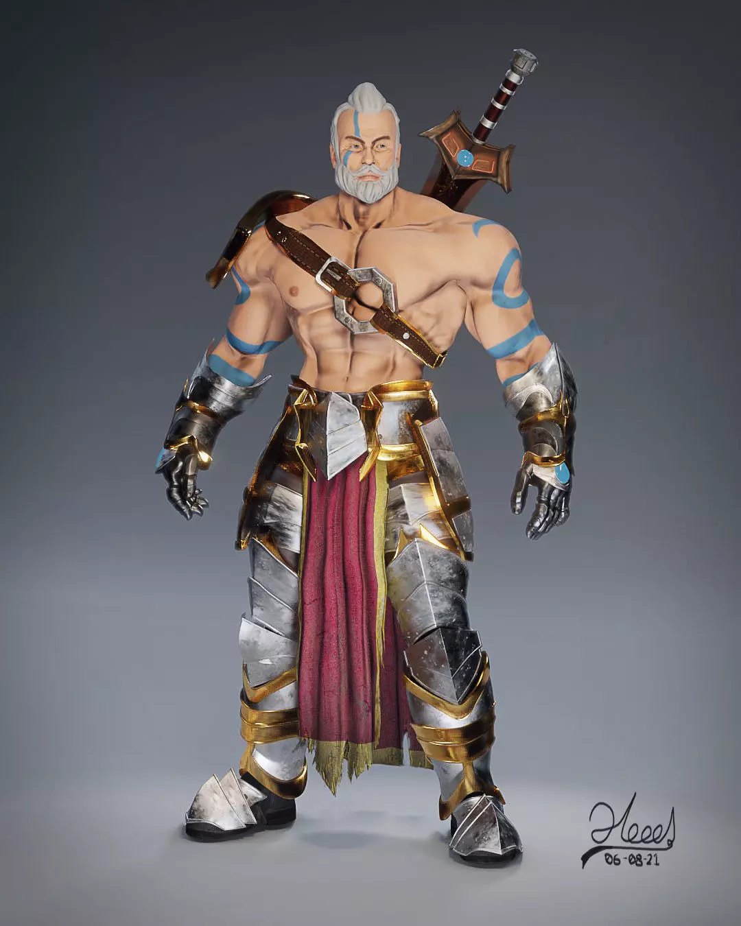 Lost Warrior Free 3D model_0