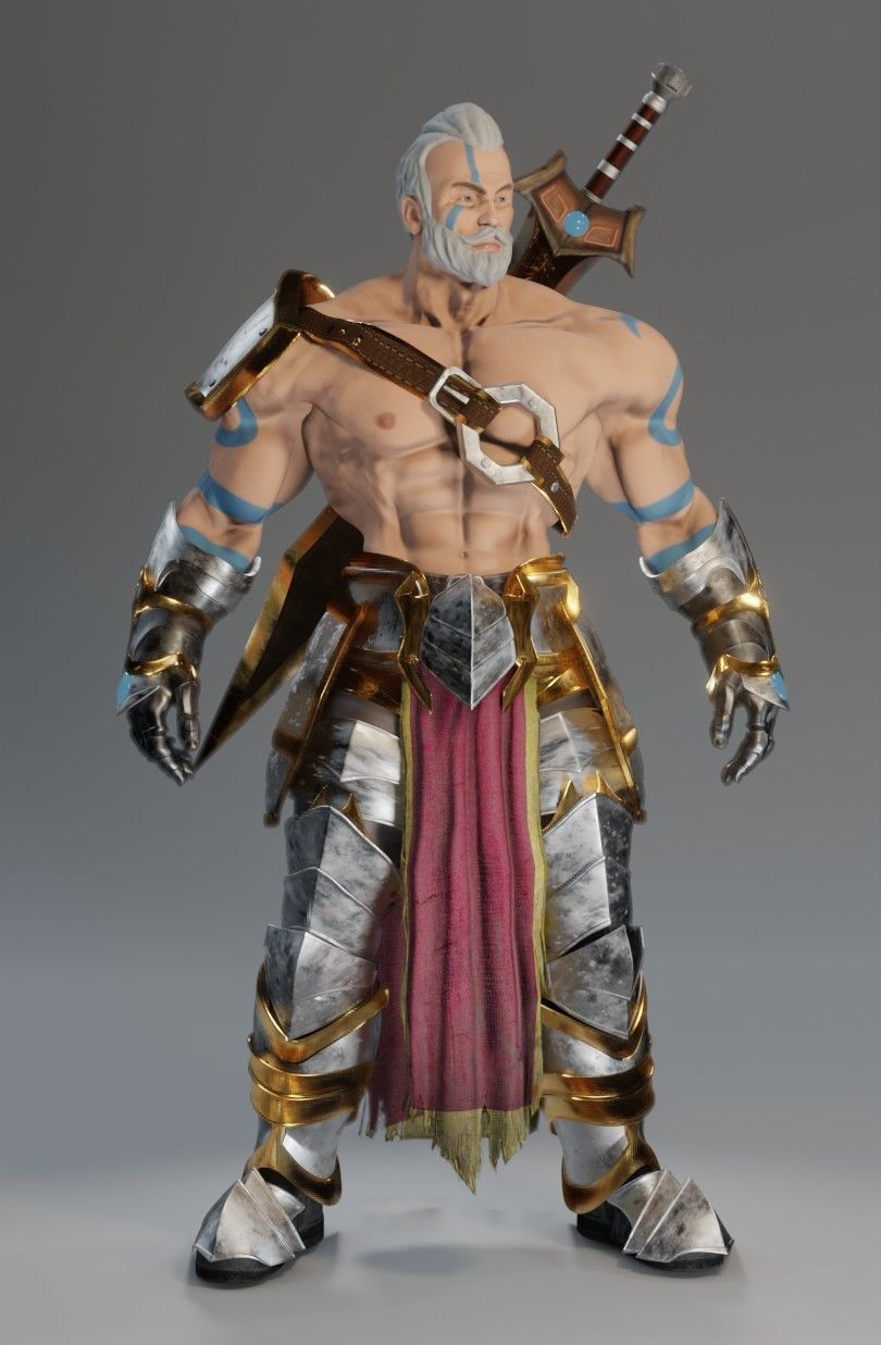 Lost Warrior Free 3D model_7