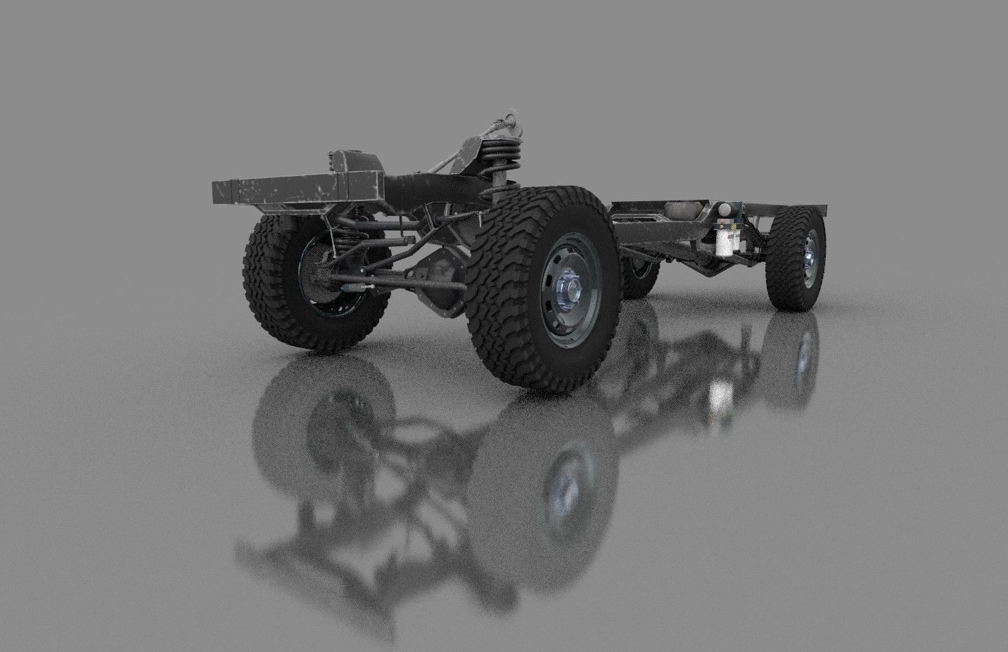 DODGE RAM 4X4 CHASSIS 3D model_1