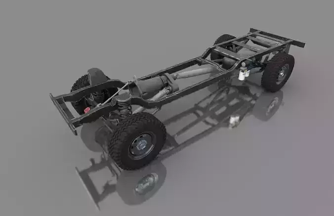 DODGE RAM 4X4 CHASSIS 3D model