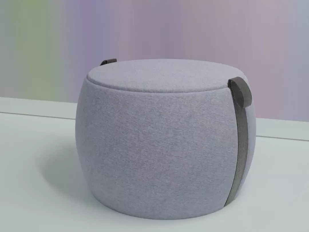 Ottoman stool 3D model_0