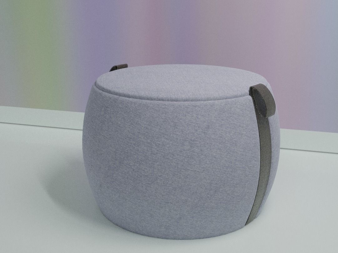 Ottoman stool 3D model_6