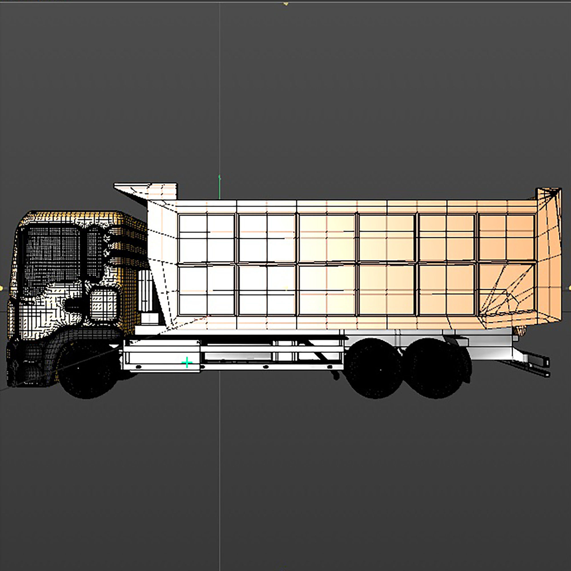 Dump truck 3D model_15