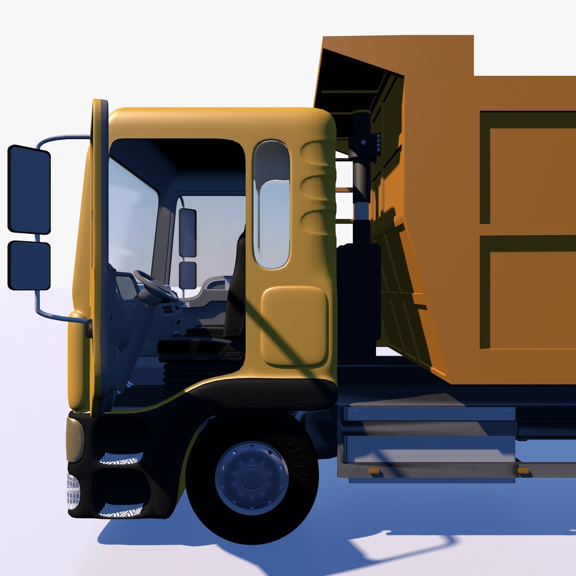 Dump truck 3D model_6