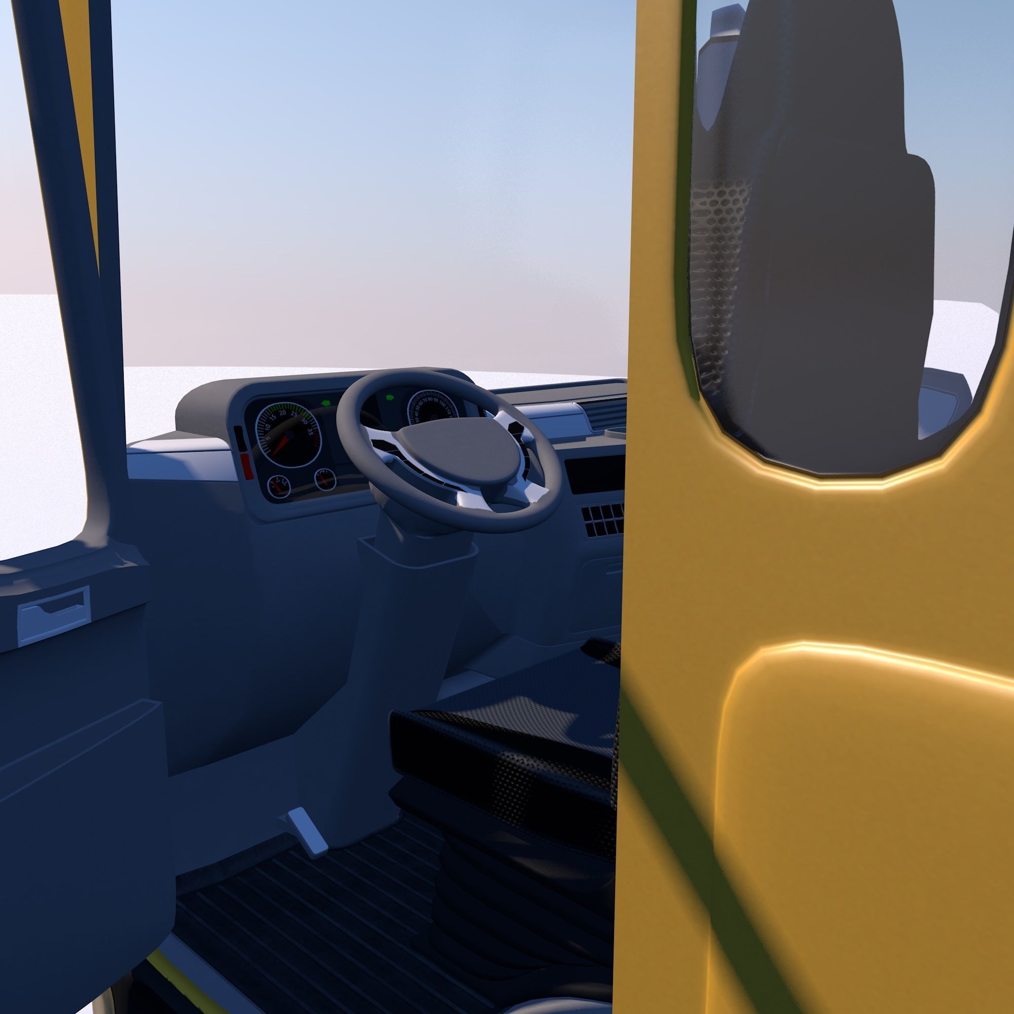 Dump truck 3D model_7