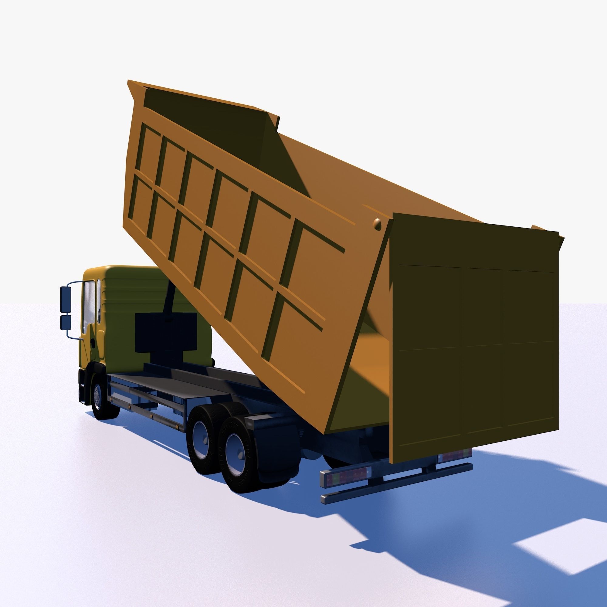 Dump truck 3D model_10