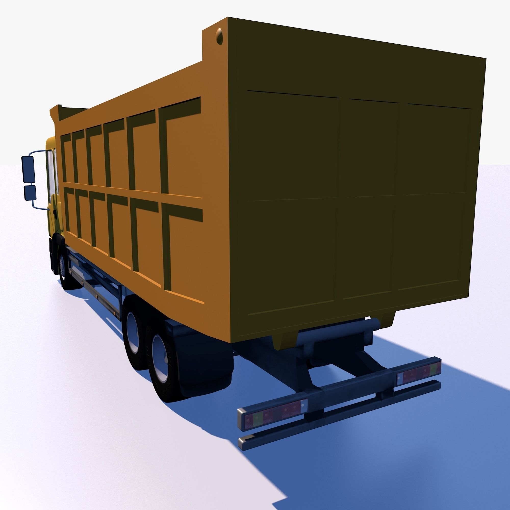 Dump truck 3D model_1