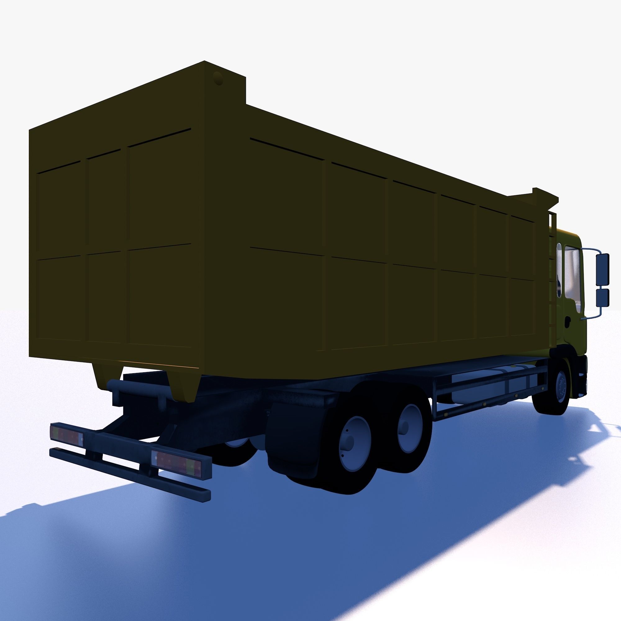 Dump truck 3D model_2