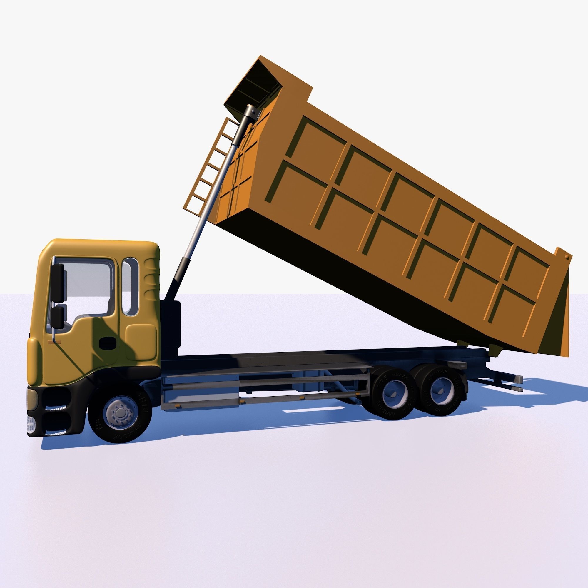 Dump truck 3D model_8