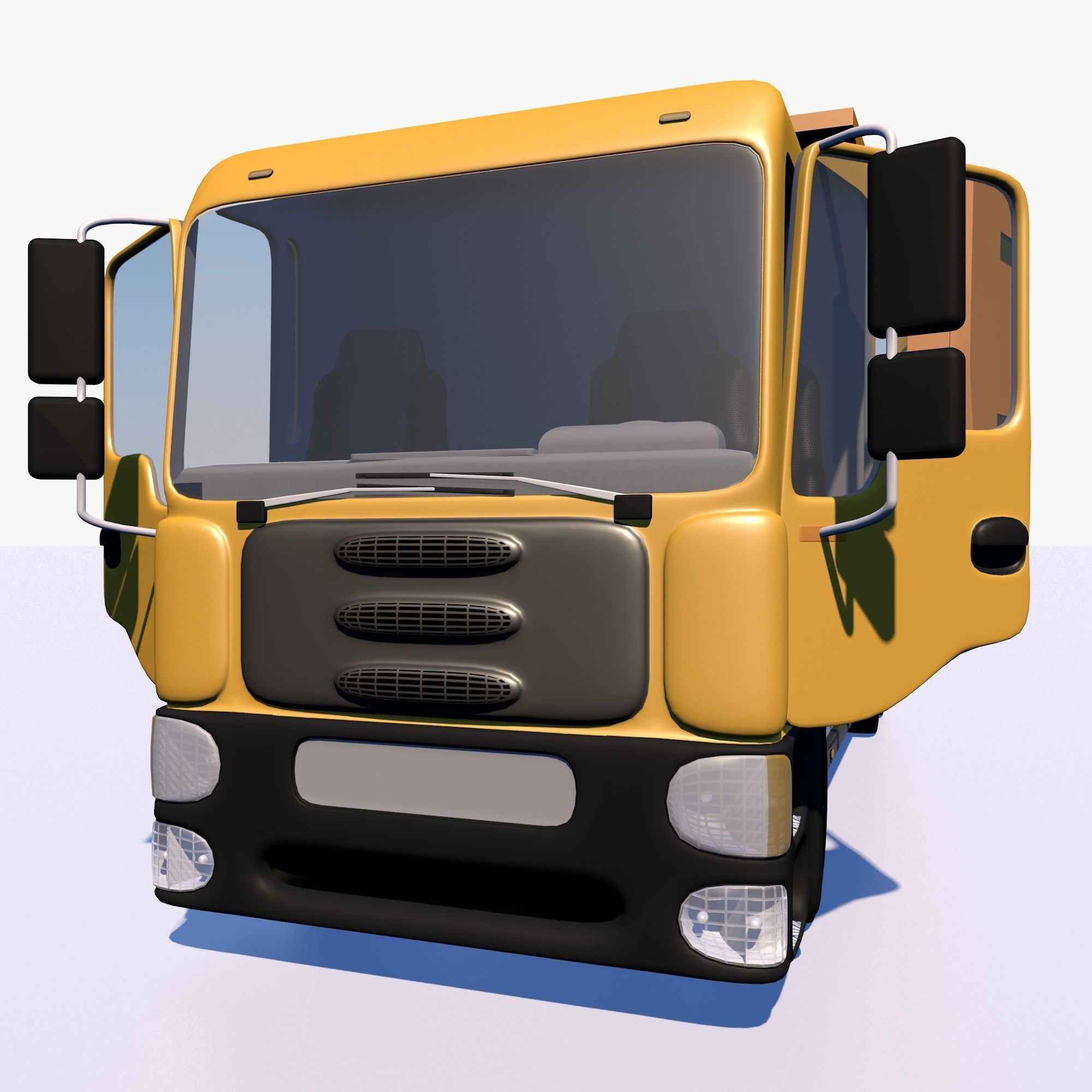 Dump truck 3D model_5