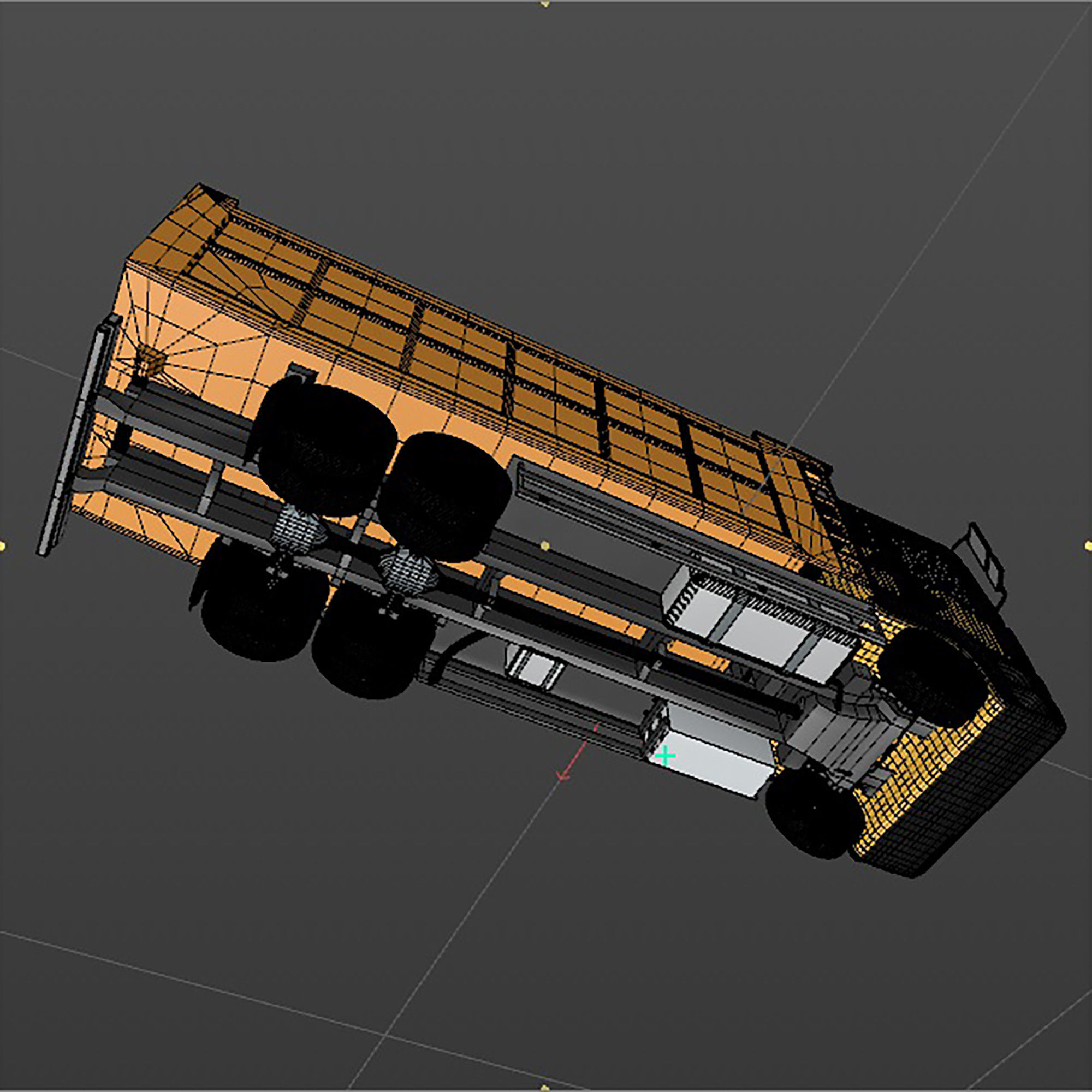 Dump truck 3D model_17