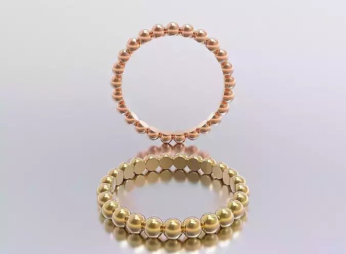 woman ring 3D print model