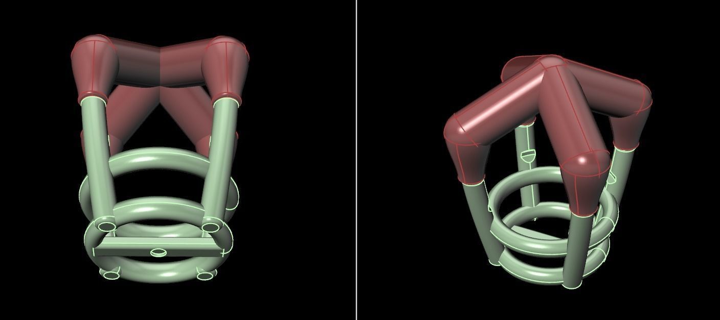 4-Prong Solitaire Earring Basket 9MM50 3D print model_13