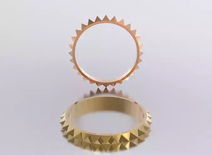 woman ring 3D print model
