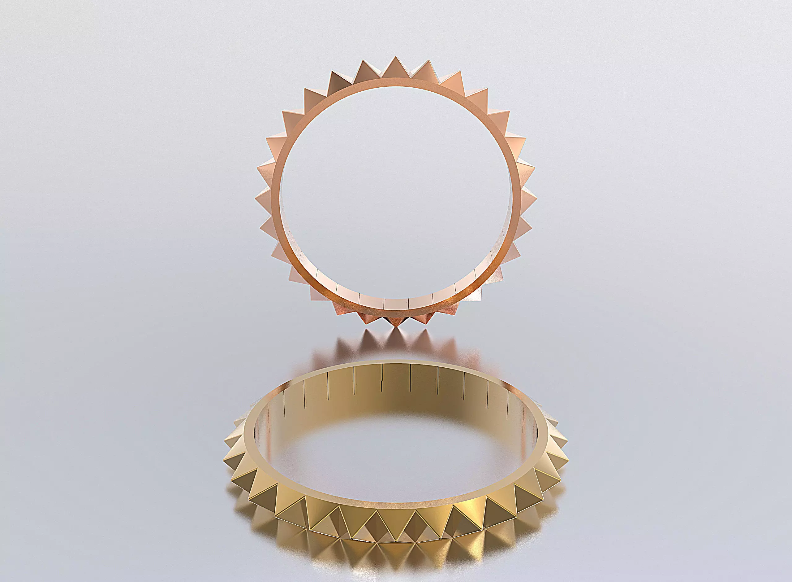 woman ring 3D print model_0