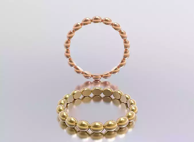 woman ring 3D print model