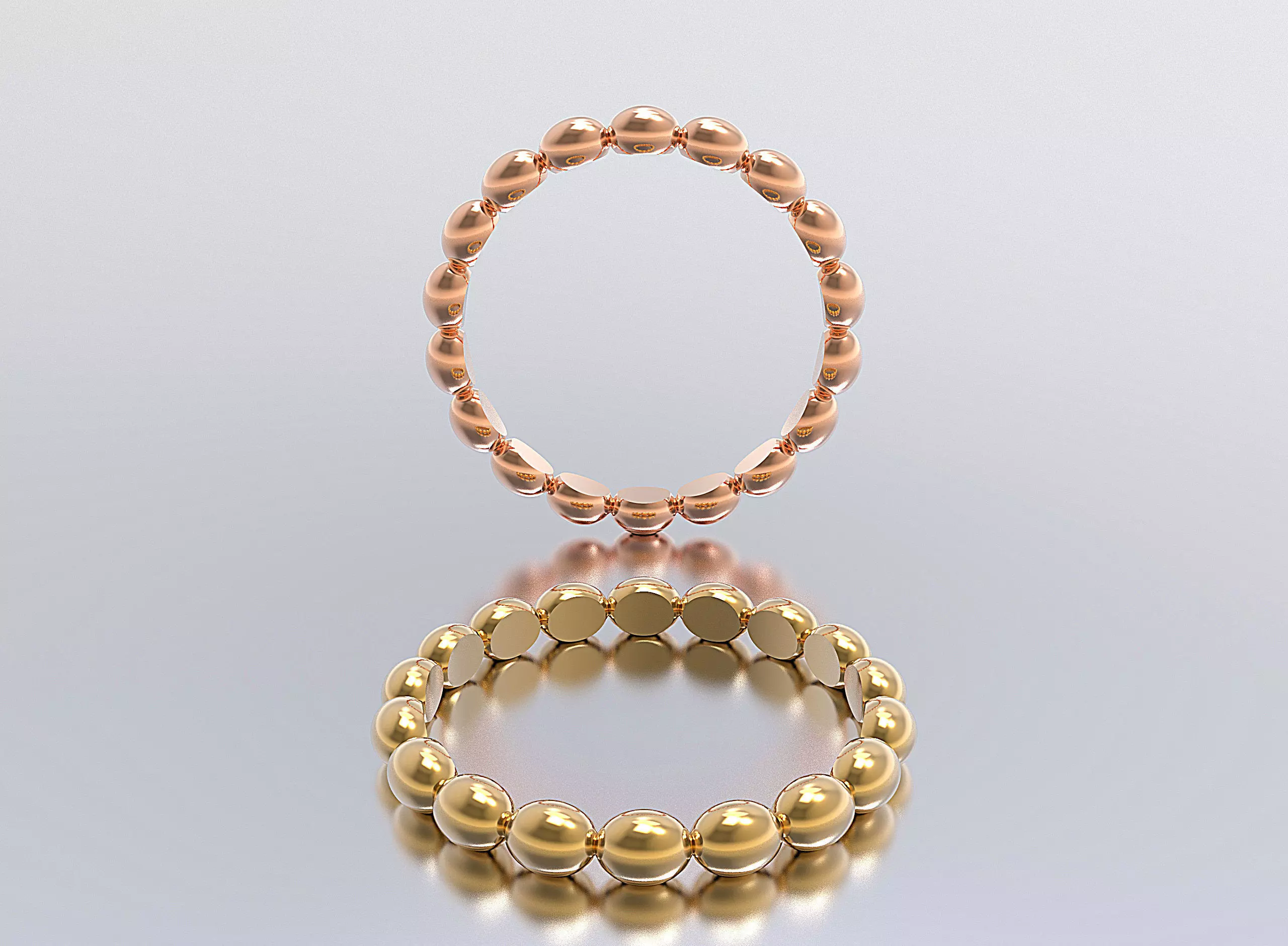 woman ring 3D print model_0