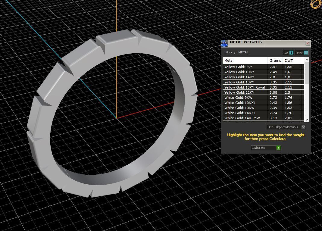 woman ring 3D print model_3